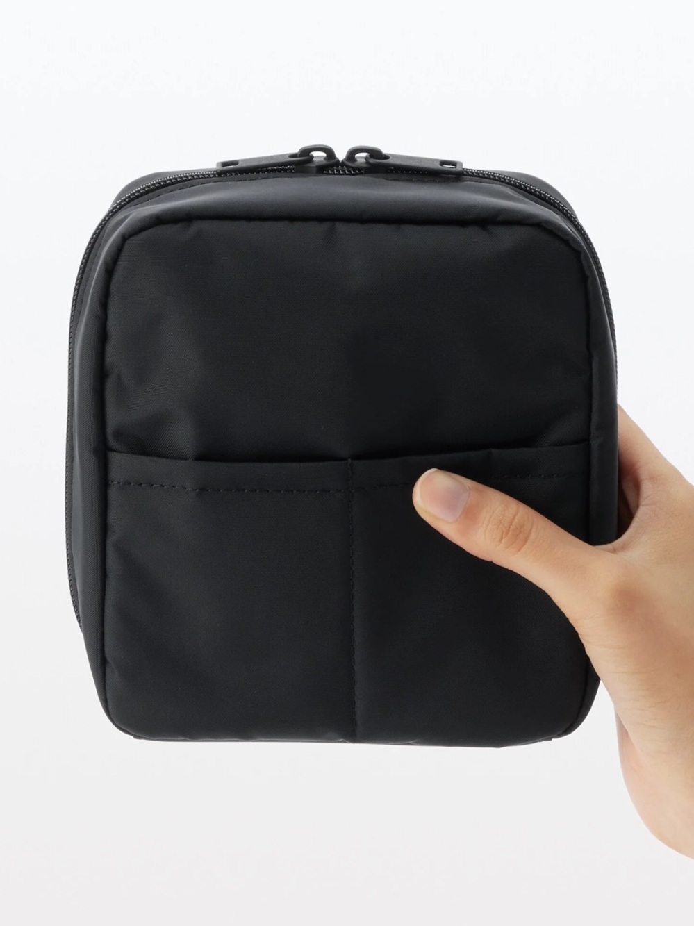 MUJI Nylon travel + make up bag case
